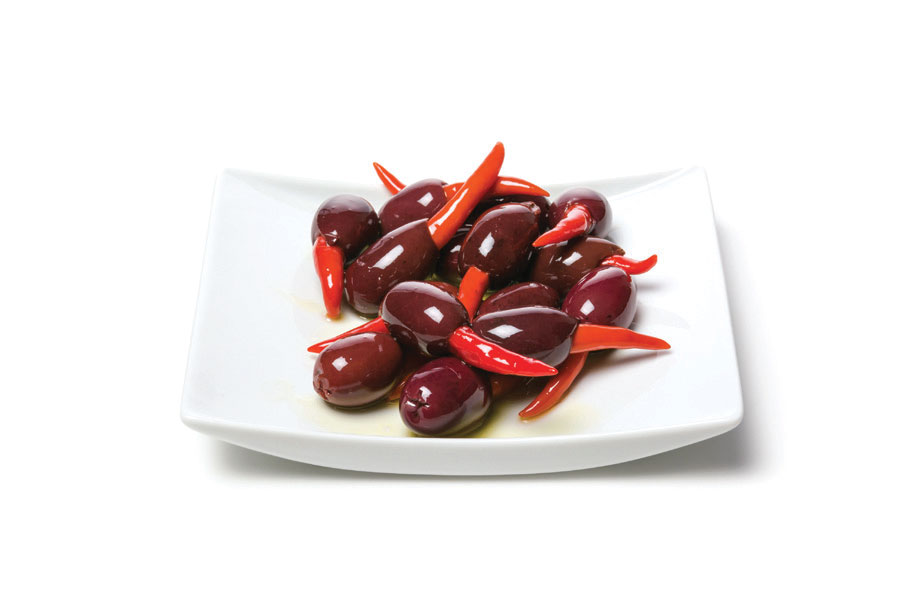 Kalamata Olives Stuffed With Red Piri Piri Peppers
